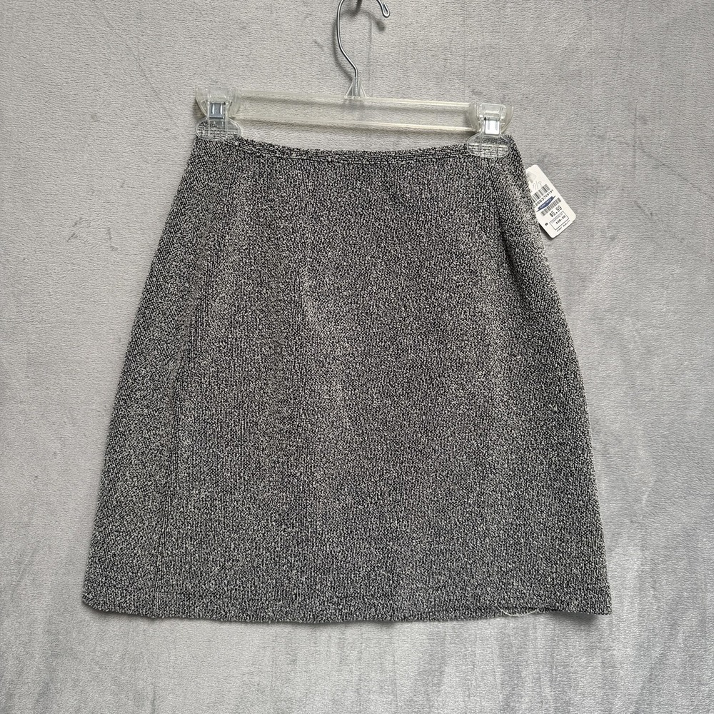 Express Skirt Juniors 7/8 Gray Tweed Stretch Mini Pull Knit Tricot Short Marledโ